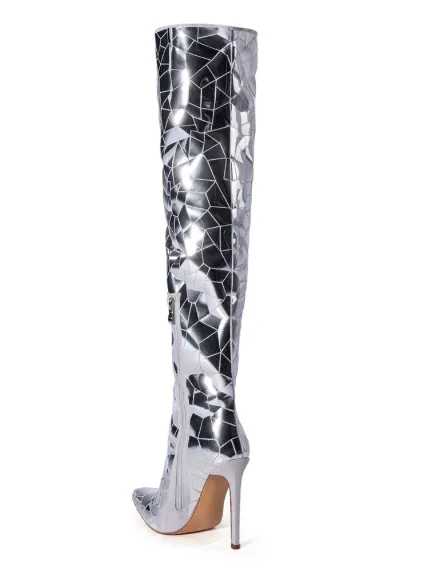 RENAISSANCE TOUR SHATTERED METALLIC STILETTO BOOT