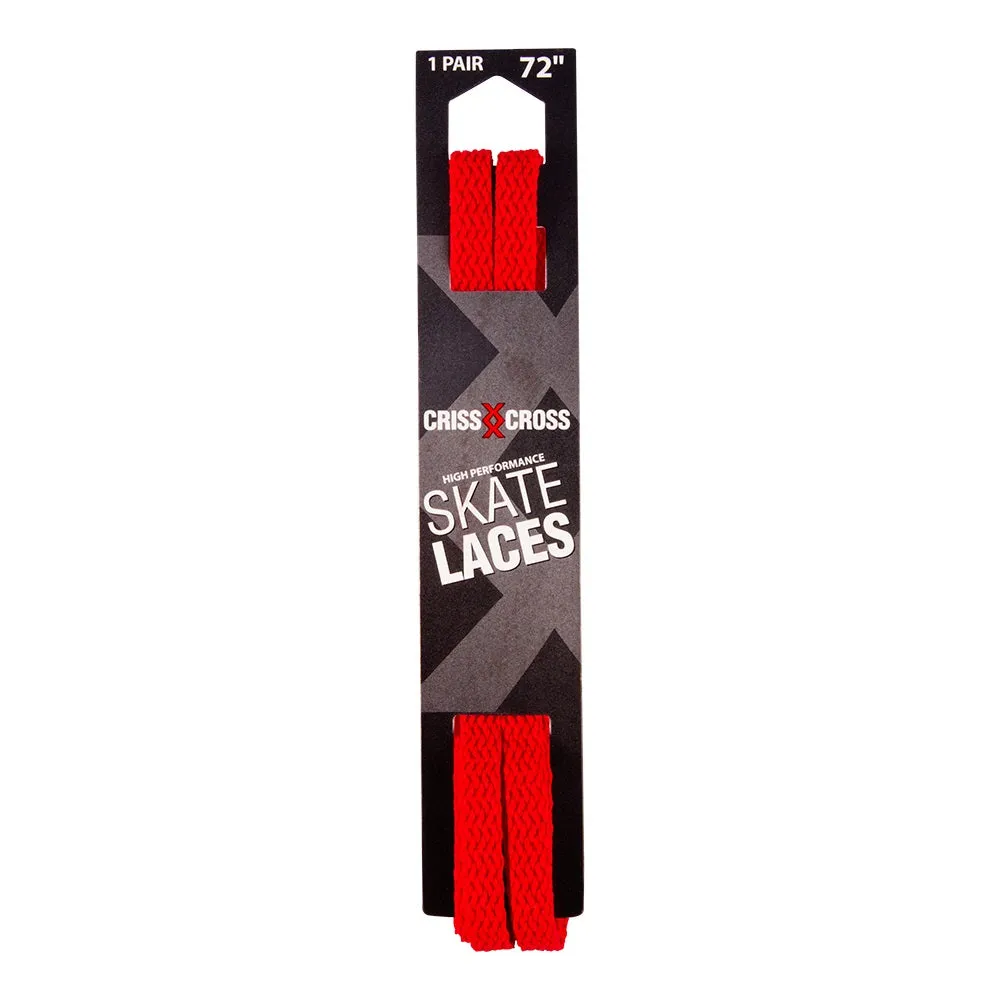 Riedell Criss Cross Skate Laces Skinny 3/8" Width - Red