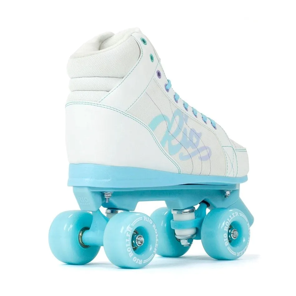 Rio Roller Lumina White Blue Roller Skates