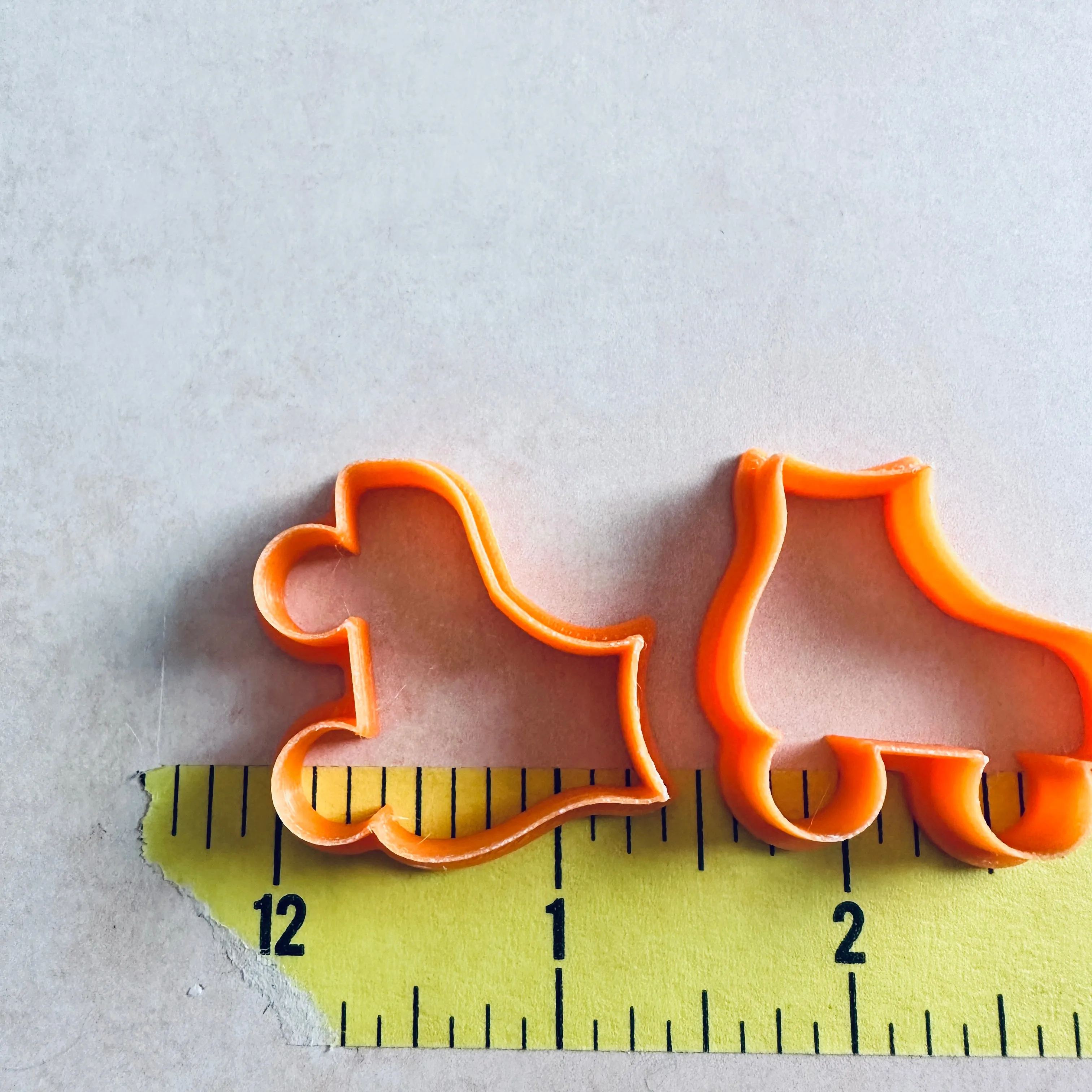 Roller Skates clay stud earrings cutter set | polymer clay 80s skates stud cutter