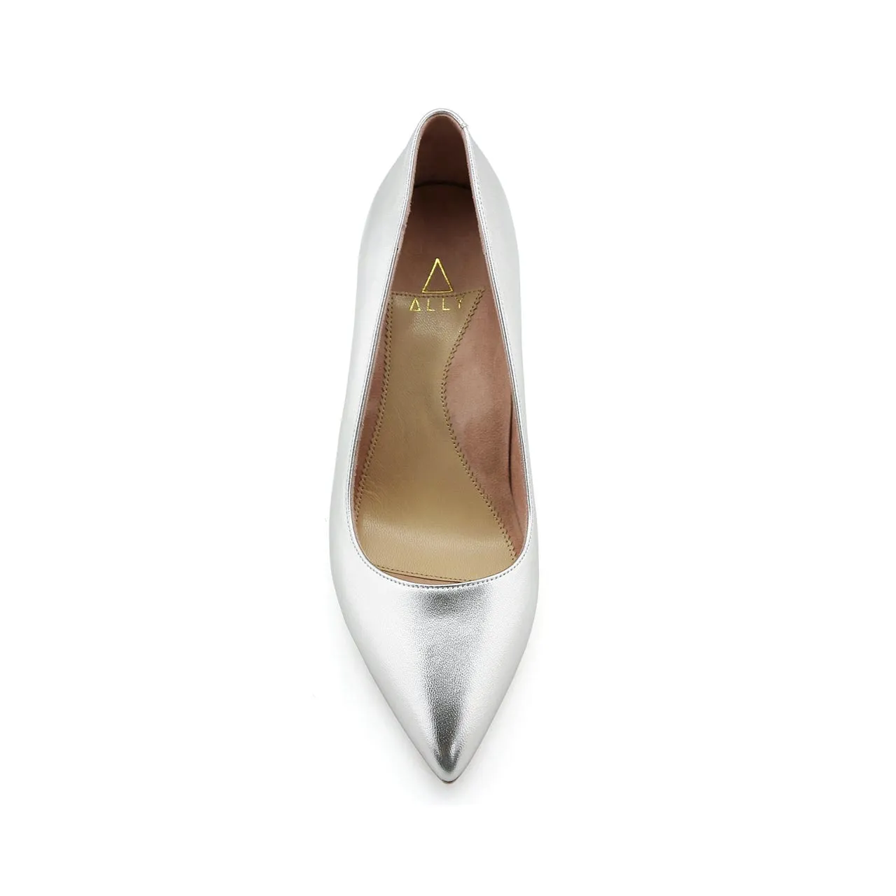[SAMPLE] Silver Metallic Leather Pump