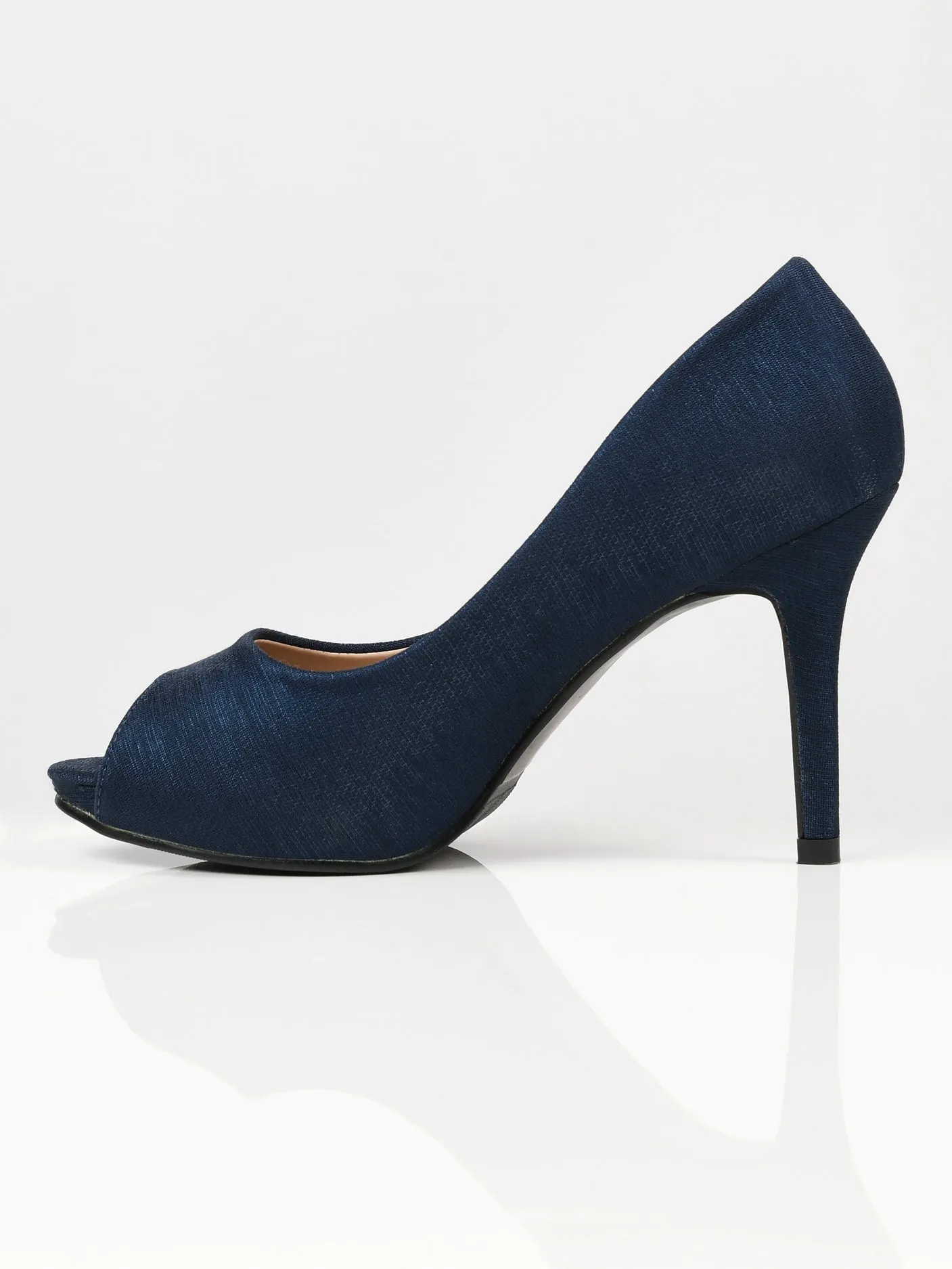Shimmery Heels - Navy Blue