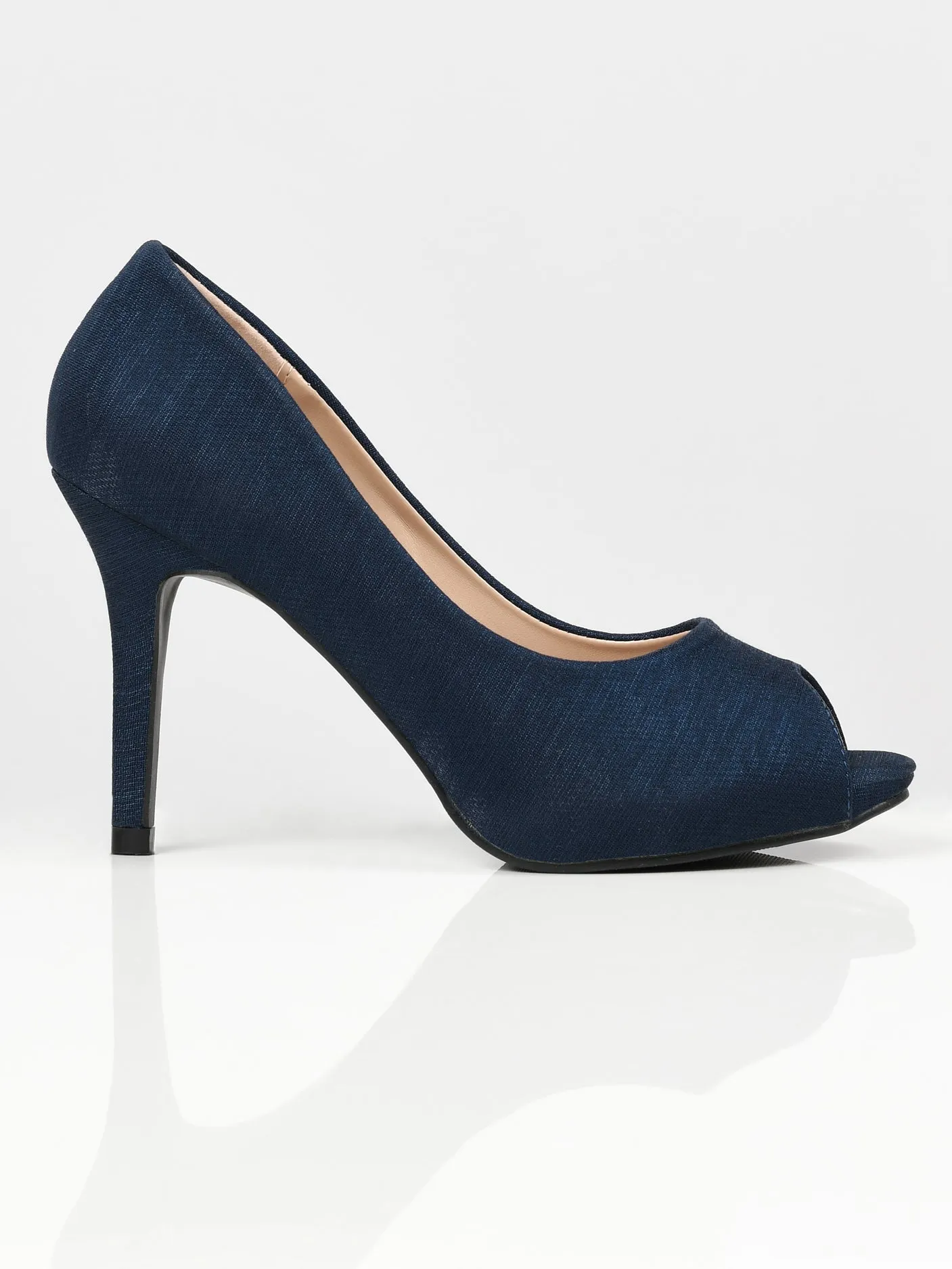 Shimmery Heels - Navy Blue