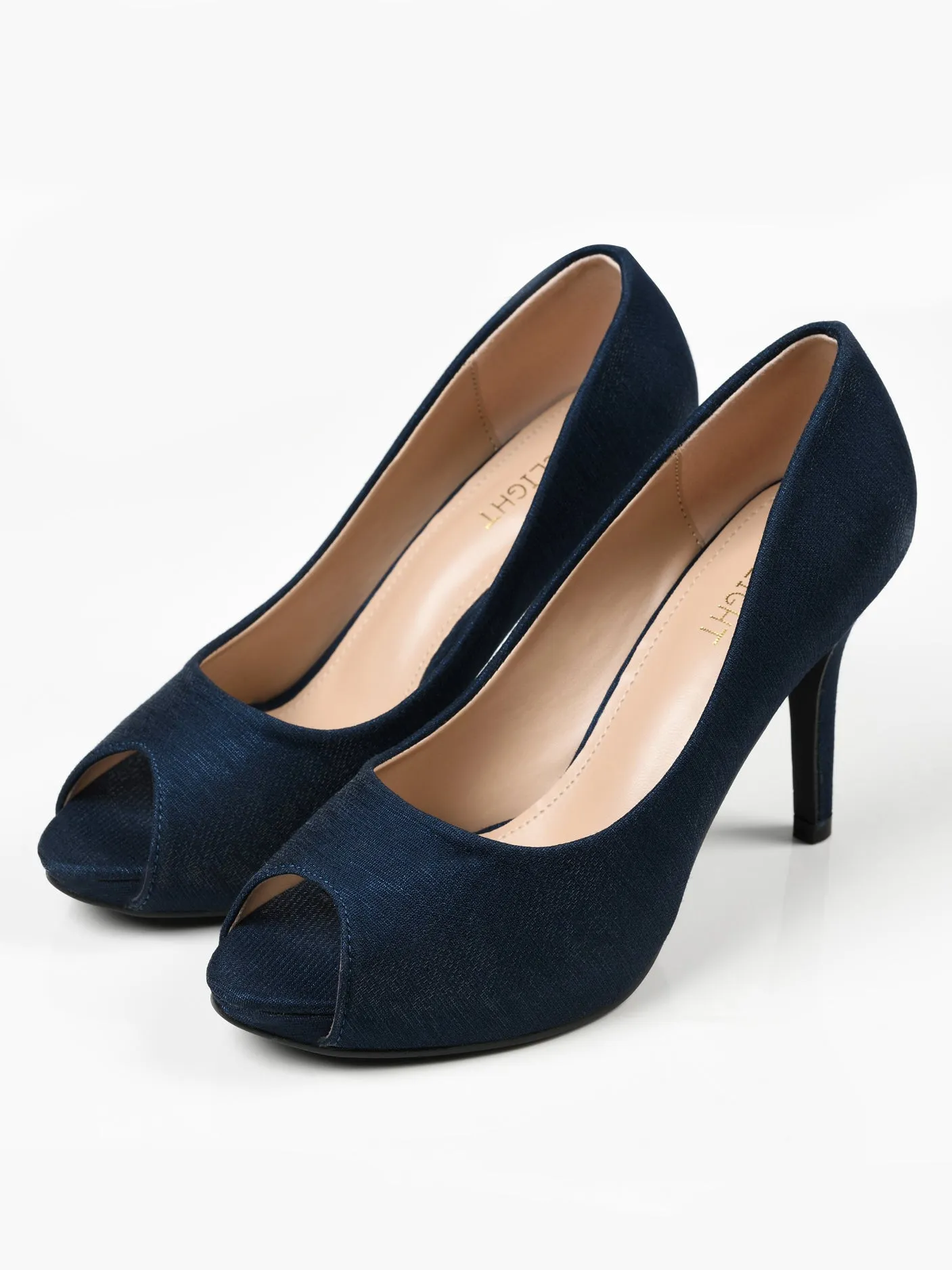 Shimmery Heels - Navy Blue