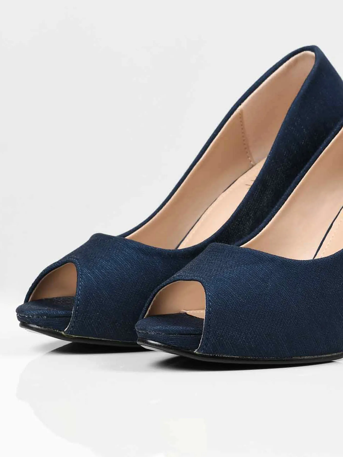 Shimmery Heels - Navy Blue