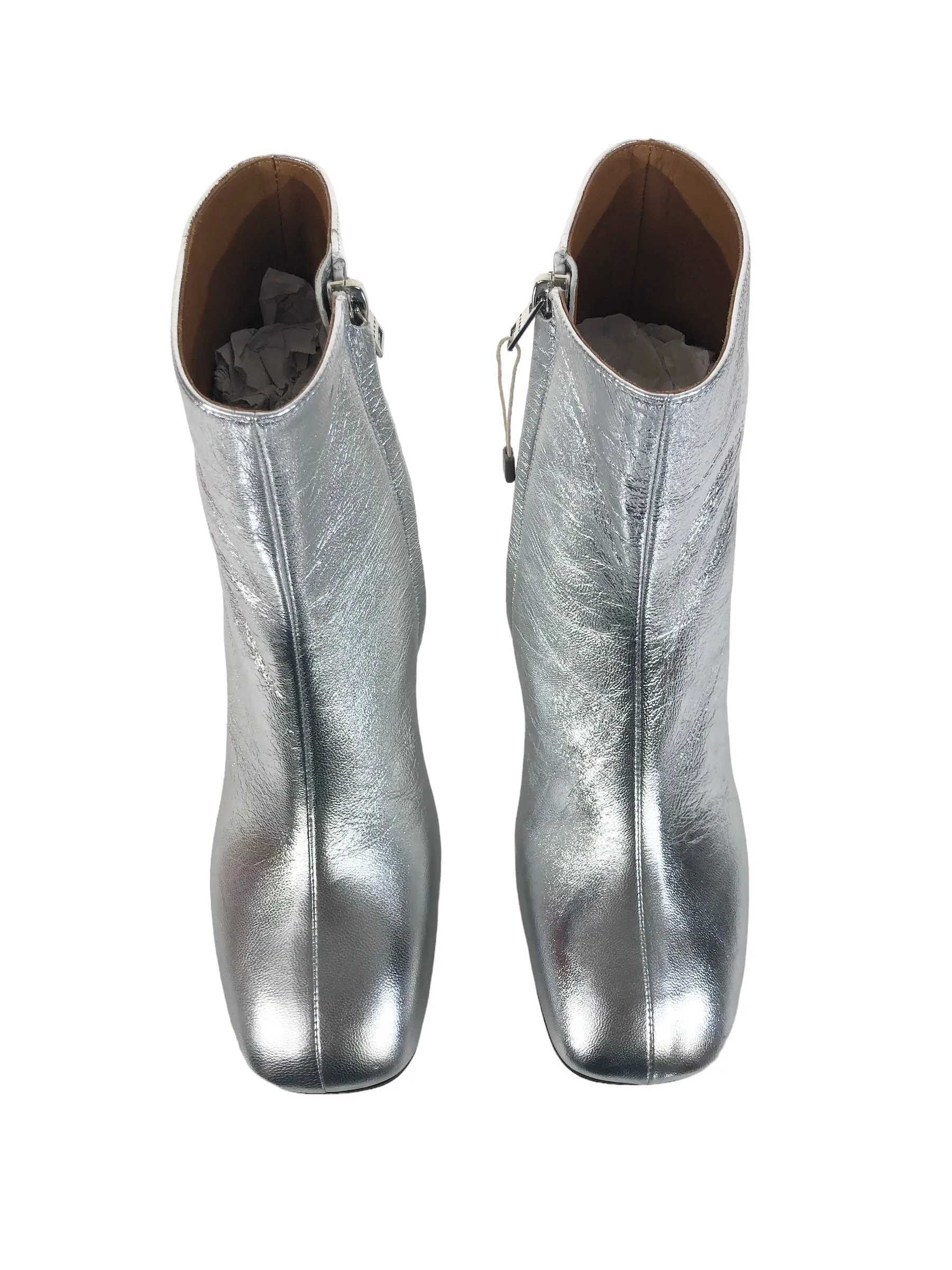 Silver Ankle Boots | Size 8.5
