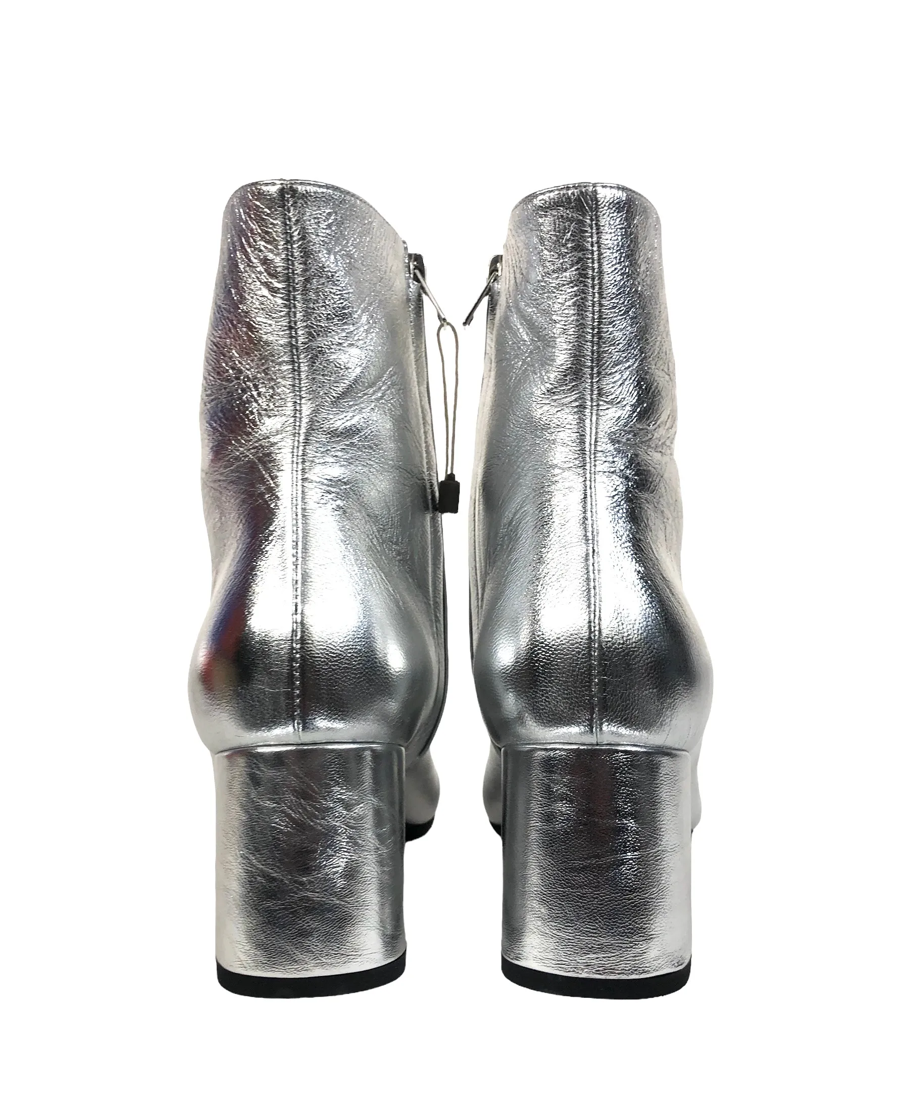 Silver Ankle Boots | Size 8.5