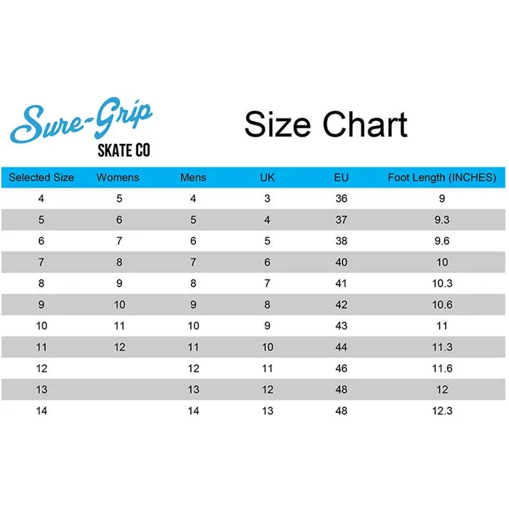 Sure-Grip Fame White Roller Skates