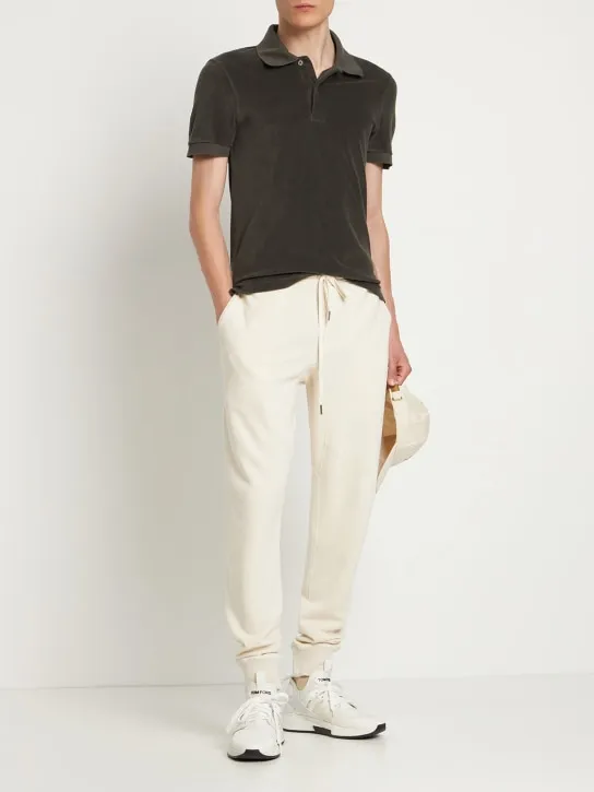 Tom Ford   Alcantara tech &amp; leather low sneakers 