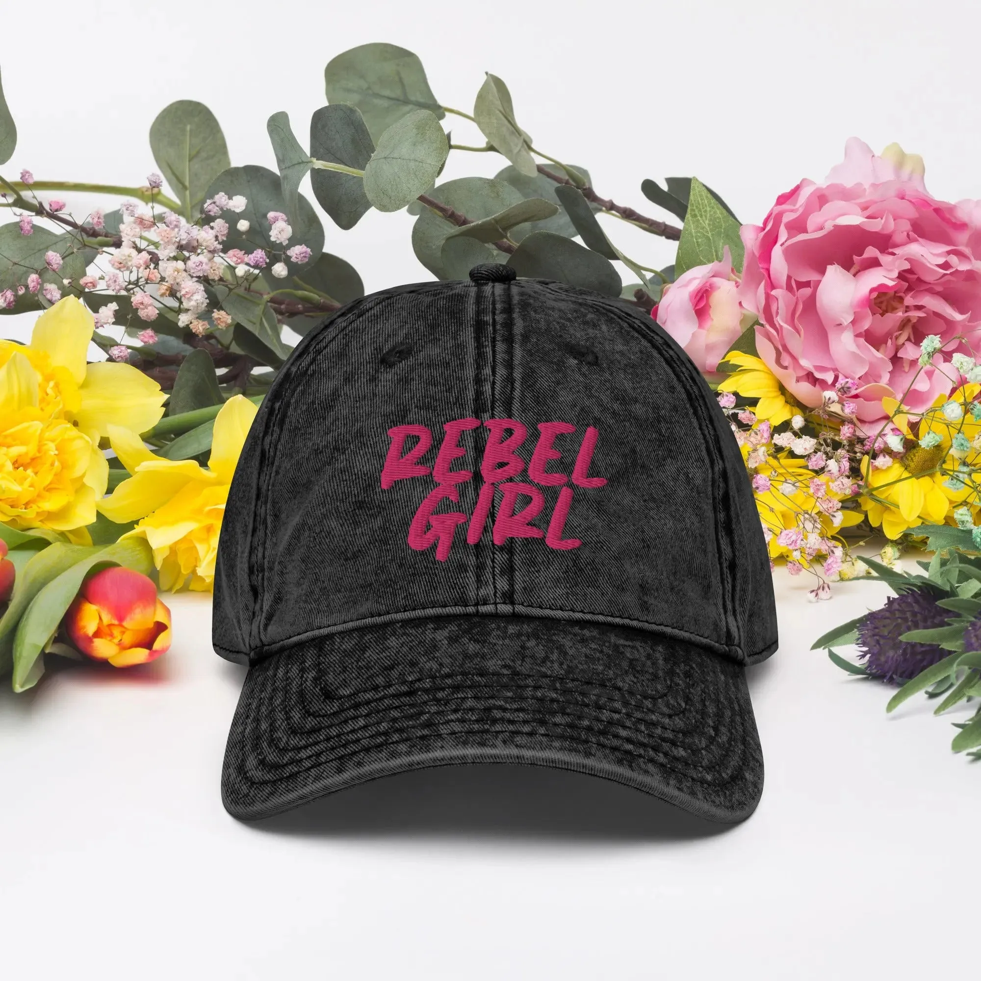 Vintage Cap REBEL GIRL Vintage Cotton Twill Cap