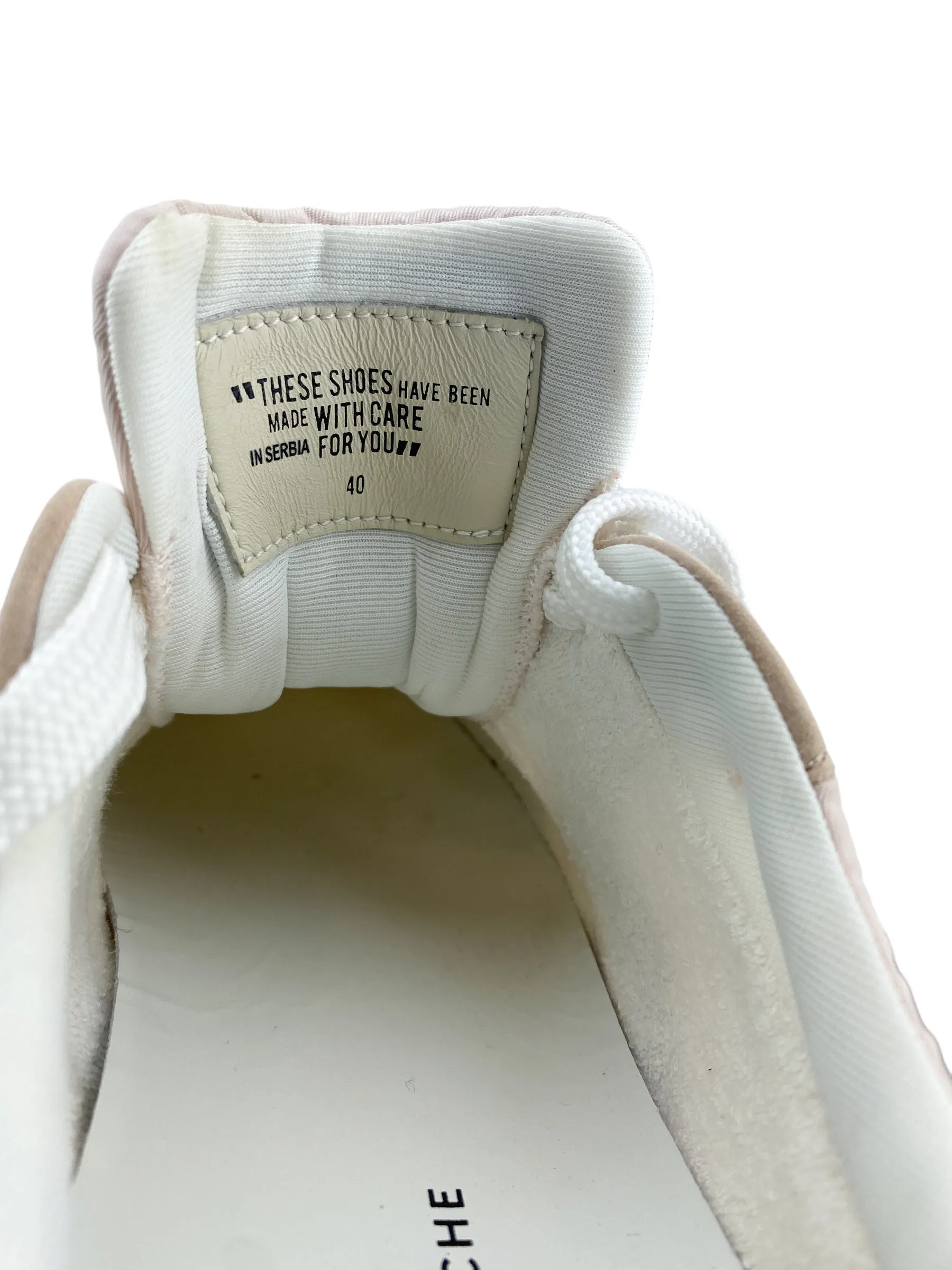 Voile Blanche Women's Storm 015 Suede Goat Sneaker Peach White Size 40 (10)