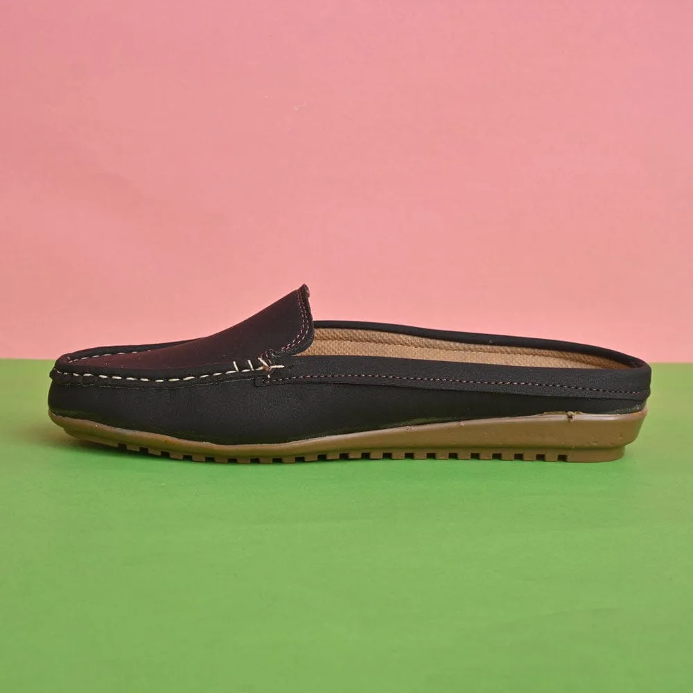 Women's Essen Style Open Back Moccasin Shoes