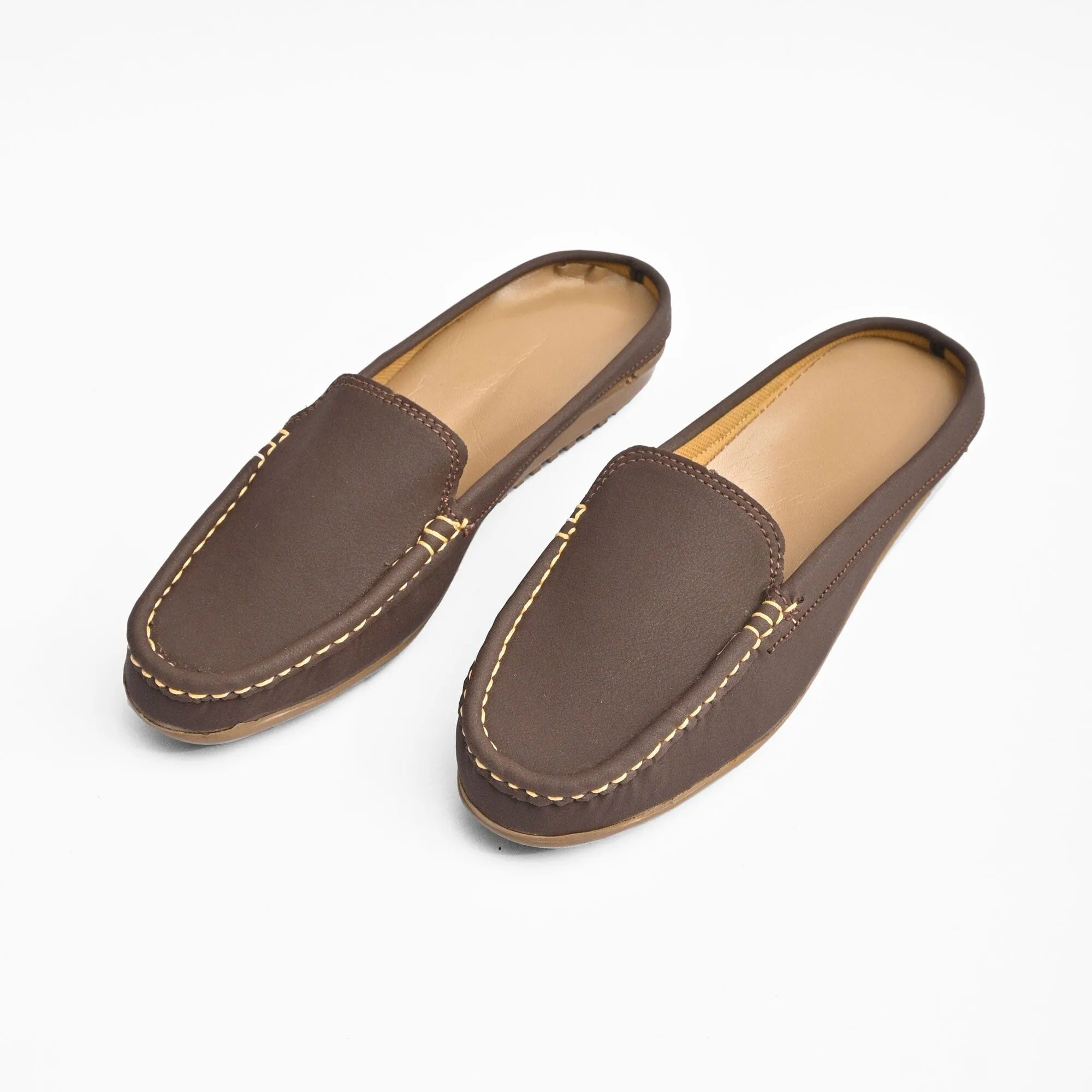 Women's Essen Style Open Back Moccasin Shoes