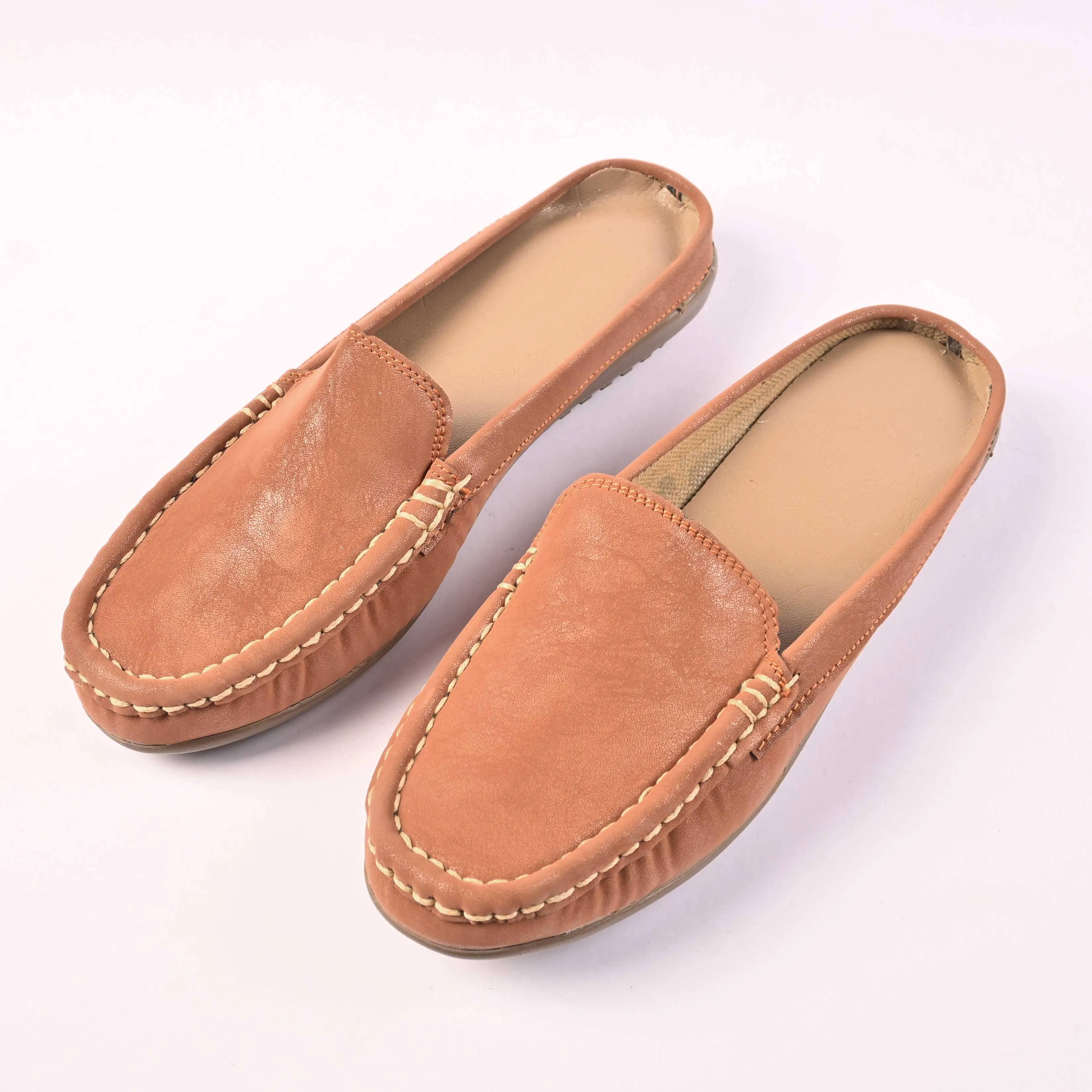 Women's Essen Style Open Back Moccasin Shoes