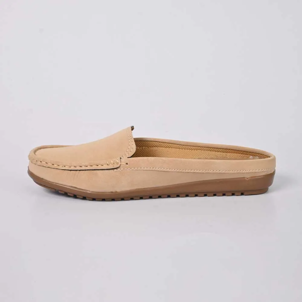 Women's Essen Style Open Back Moccasin Shoes