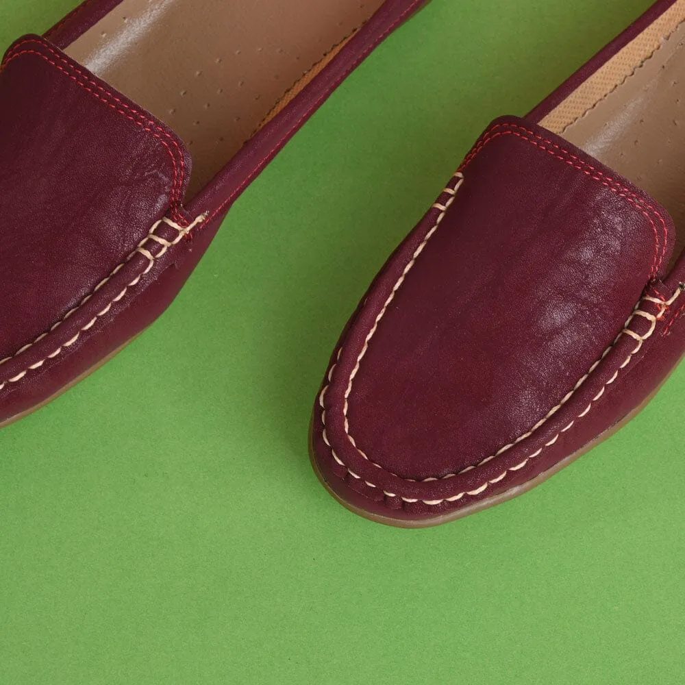 Women's Essen Style Open Back Moccasin Shoes