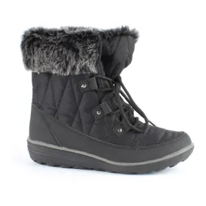 Women's Snowflake Lace-up Boot Black