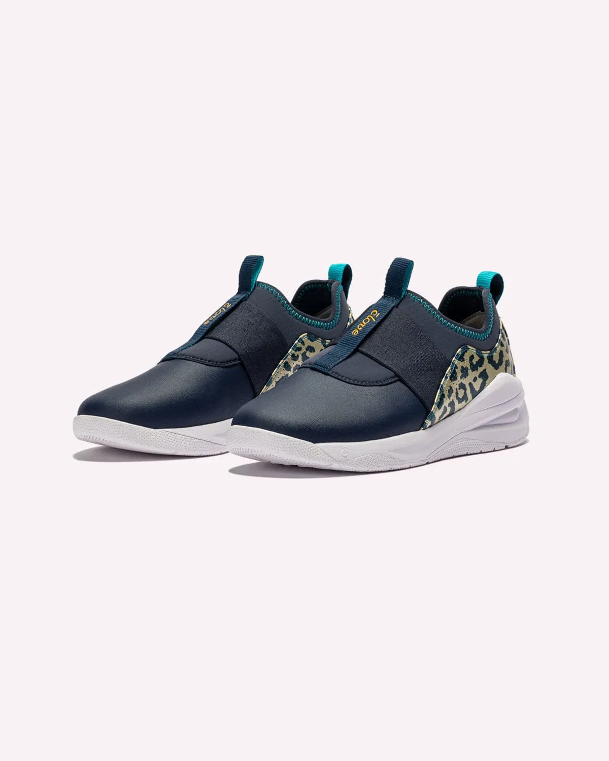 Women's Solo - Navy / Gold Leopard