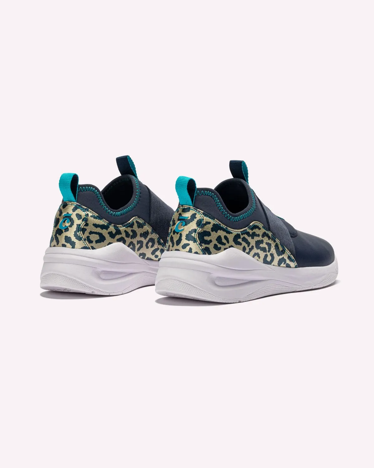Women's Solo - Navy / Gold Leopard