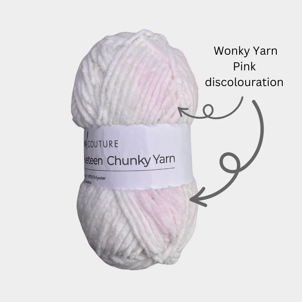 WONKY Velveteen Chunky Yarn 100g Ball