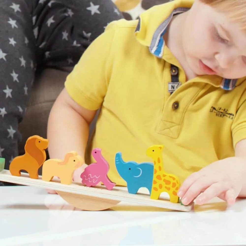 Wooden Animal Toy - Balancing Game