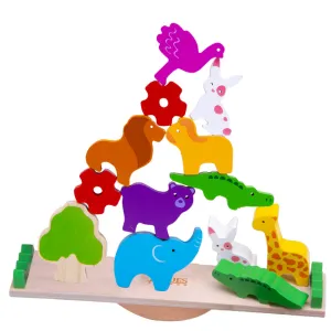 Wooden Animal Toy - Balancing Game