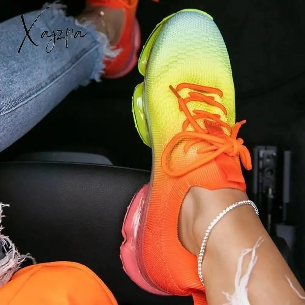 Xajzpa - Women's Colorful Air Cushion Sneakers